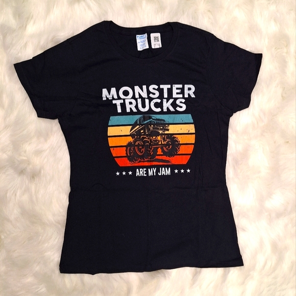 Tops - Monster trucks tshirt- NWOT